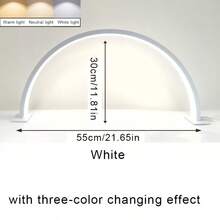 1 đèn làm móng hình lưỡi liềm hiện đại, dùng nguồn USB, bằng kim loại, bề mặt được đánh bóng, điều khiển bằng nút bấm, chao đèn bằng nhựa, thích hợp sử dụng tại nhà và chuyên nghiệp, không cần pin. - đèn làm móng - Xem 11