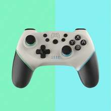 Byteuni 1pc 无线游戏手柄，兼容 Switch/Lite/OLED/Switch 2 Pro，Switch 摇杆游戏手柄，内置 550mAh 电池，支持唤醒、陀螺仪轴、连发、双震动和截图功能（升级版） - 彩色 - 查看 18
