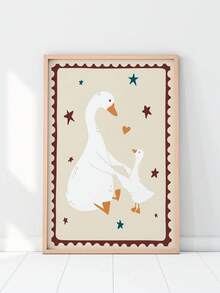 Tranh trang trí mẹ ngỗng và ngỗng con theo phong cách Bohemian, tranh treo tường phòng trẻ em hiện đại, trang trí Ngày của Mẹ, áp phích Ngày của Mẹ, tranh trang trí động vật nông trại, tranh nghệ thuật phòng trẻ em phong cách mộc mạc, trang trí phong cách Bohemian, tranh nghệ thuật phòng trẻ em dễ thương và vui nhộn, trang trí tường hiện đại sống động, tranh trang trí động vật hoạt hình. - Nhiều màu - Xem 5