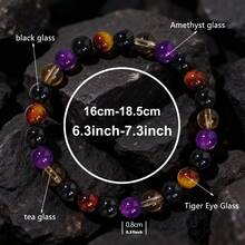 新款波西米亚风通勤珍珠手链，优雅简约圆形串珠水晶手链，女士首饰，生日礼物 - 多色 - 查看 4