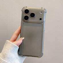 1个磨砂哑光半透明/全角气囊防震保护手机壳，适用于三星S26 Ultra/S25/S24/S23/S22、苹果17 Pro Max/16/15/14/13/12/11/XR、Y39/Y29/Y19/S、A5/A6、荣耀等。 - 黑色 - 查看 2