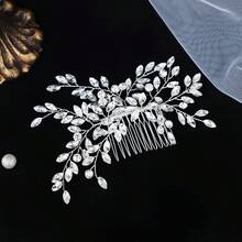 Lược cài tóc pha lê thủ công thanh lịch, phụ kiện tóc cô dâu cho đám cưới. - Nhiều màu - Xem 10