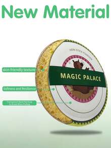 Magic Palace 2/4/8 Pack Reusable Powder Puff - Soft Plush Loose Powder Sponge, Wet & Dry Dual-Use Makeup Sponge For Face & Body, Cosmetic Setting Tool - Multicolor - View 8