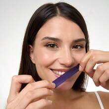 Teeth Whitening Strips-21 Applications For 30min Yellow Teeth Stain -Nano-Hydroxyapatite - Purple - View 4