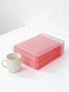 20/10個/1個-加厚信封袋,情人節、婚禮、生日、禮品袋,四層裝飾,粉色複合珍珠膜氣泡袋,粉色衣物包裝快遞袋,加厚化妝品信封袋含泡沫防水氣泡袋,珠寶快遞包裝,防水防震氣泡墊 - 粉紅色 - 查看 8