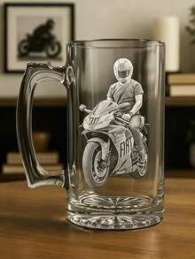 Mug Bir Cetak Foto Personalisasi, Mug Kaca Foto Kustom, Hadiah untuk Pecinta Bir, Suami, Ayah, Perayaan Ulang Tahun dan Hari Jadi - beraneka warna - View 5