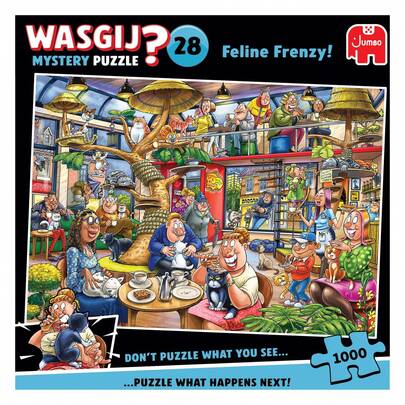 Wasgij Mystery 28, Feline Frenzy - Unique 1000 Piece Jigsaw…