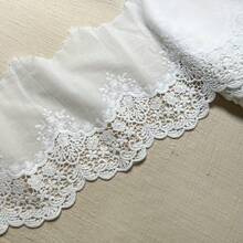 1.5 Inch/19cm Wide Lace Trim, Suitable For Curtains, Cuffs, Wedding Dresses, Clothing, Tablecloths, Home Decor, Ideal For Beginners Sewing Vintage Style - Multicolor B - View 13
