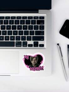 Hình dán Leon Kennedy "My Babygirl", decal vinyl game, hình dán meme Leon S. Kennedy trái tim màu hồng hài hước từ RE4 Remake, decal chống thấm nước cho máy chơi game, laptop, bình nước. - Nhiều màu - Xem 5