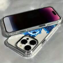 1个炫酷蓝光足球软壳，适用于 17、16、15、14、13、12、11 Pro Max、AIR 14、15、16 Plus - 彩色 - 查看 5