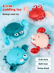 1 Set Baby Bath Toys, 1pc Wind-Up Floating Toy, Suitable For Boys And Girls, Children Bath Tub Toys Gift - Multicolor - View 4