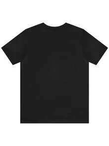 Camisetas de manga corta para hombre - Transpirables, de cuello redondo, para uso casual y de gimnasio con estampado de letras (No)| Lavable a máquina, corte regular para entrenamiento, actividades al aire libre y vestimenta casual.| Top Casual - ¡En stock! - Negro - Ver 5