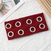 3件套纯色金属朋克Y2K前卫运动头带，百搭时尚配饰，适合女孩日常、街舞、户外活动，可作装饰头带/头巾/发箍/吸汗带 - 彩色 - 查看 12