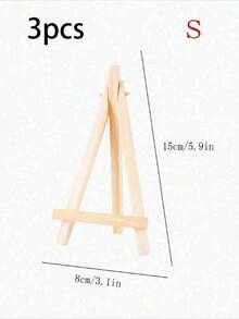 1/3 件装木质相框，适用于婚礼餐桌铭牌、照片展示架、艺术家画作展示架、家居装饰；天然木质相框三脚架展示架，适用于会议和婚礼；铭牌展示架，适用于会议；画作展示架；儿童木质展示架；多功能画作展示架；三角形手机和电视支架，适用于返校季 - 原木色 - 查看 18