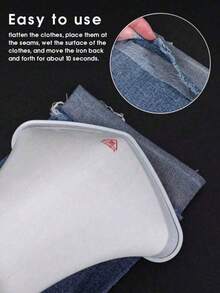 1 pieza Cinta de dobladillo de hierro de doble cara, cinta adhesiva fuerte de unión por calor, web fusible de hierro para alteraciones de ropa, pantalones, jeans, faldas - Multicolor - Ver 5
