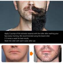 Beard Roller, Moisturizing Beard Roller, Hair Shaving Cleaning Beard Comb - Beard Comb - View 5