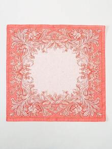 1pc 70cm New Luxury Baroque Scroll Pattern Printed Bandana Scarf Headwrap - Multicolor - View 6