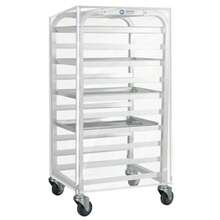 Estante de media hoja de 10 niveles con cubierta cubierta para panecillos estantes de panadería de aluminio estante de refrigeración para panadería de cocina comercial en el hogar estante - Estantería de 20 niveles de tamaño completo con tapa. - Ver 1