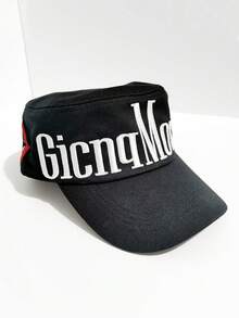 1 pieza Gorra de béisbol casual de calle de poliéster con bordado de color contrastante, sombrero de hip hop, para verano, playa, vacaciones - A - Ver 10