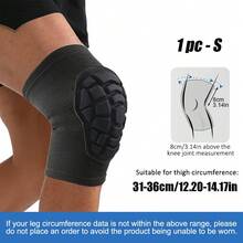 1 chiếc băng hỗ trợ đầu gối đa năng - Chất liệu dệt thoáng khí + đệm EVA, chống trượt, bền chắc, phù hợp cho thể thao, tập gym, đạp xe, cung cấp sự hỗ trợ linh hoạt. - màu đen - Xem 14