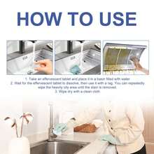 Kitchen Cleaning Effervescent Tablets, Removes Grease, Grime And Stubborn Stains From Kitchen Stove, Oven And Exhaust Fan - Solid State - View 4