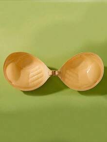 2pcs Silicone Lift Up Invisible Strapless Waterproof Breathable Nipple Cover - Black and White - View 3