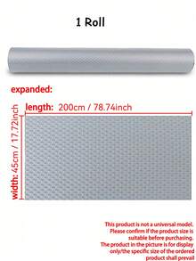 1 Roll Gray Polka Dot Kitchen Cabinet Liner, Non-Adhesive Drawer Mat, Non-Slip Refrigerator Pad, Waterproof EVA Fridge Liner, Easy Clean Placemats - Gray Dots - View 11