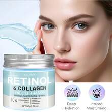 Xioimy 50克10倍视黄醇胶原蛋白面膜，富含透明质酸和积雪草提取物，深层保湿、补水、柔滑肌肤，适合所有肤质。 - 數量 - 查看 8