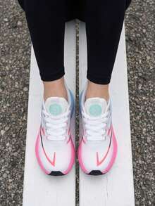 CHAODIAN 2026 Neue atmungsaktive Mesh Sportschuhe für Studenten, Damen Ultra-leichte stoßabsorbierende Popcorn Weichsohlen Laufschuhe - Weiss - Übersicht 6