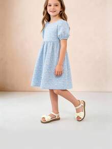 1双白色时尚儿童凉鞋，清新夏季女童凉鞋，大蝴蝶结弹力带设计，柔软防滑鞋底，适合宴会、聚会、派对、婚礼、度假等场合。 - 白色 - 查看 7