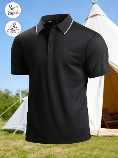 男士时尚休闲夏季Polo衫，适合运动、户外活动、骑行、徒步、约会等场合，也是送给男友的绝佳礼物。