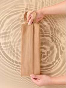 1pc Multi-Color Portable Lingerie & Socks Storage Bag, Made Of Water-Resistant And Durable Fabric, Available In Pink/Gray/Brown, Convenient Zipper Closure And Handheld Design For Travel And Home Use. Suitable For Organizing Underwear, Socks, Cosmetics And More. Practical And Durable, Also A Thoughtful Gift For Women, Students And Travelers. - Multicolor - View 4