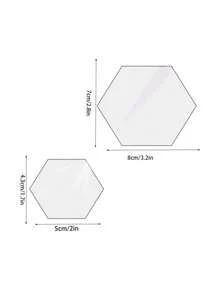 10 tấm thẻ lục giác bằng acrylic trong suốt, cắt laser, dùng để trang trí bàn tiệc, làm thẻ tên khách mời, đồ dùng cho tiệc tùng. - A - Xem 4