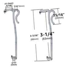 Valance Clips 6pcs 3-1/4'' Window Blinds Hidden Clip Plastic Horizontal Blinds Valance Retainer Holder - 3.25inchx6 - View 2