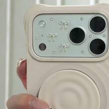 For IPhone 17 Pro Max/17 Pro Camera Cutout Glass Lens Protector 3D Bowknot Rhinestone Inlaid Diamond Craft Transparent Camera Leilm Cute Girly Style - Clear - View 4