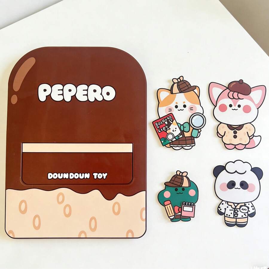 Chocolate Bar Sweet Kitchen Creative Quiet Book Handmade DIY Material Pack, Pretend Play Role-Playing Cute Educational Hands-On Interactive Toy - Multicolor - View 1