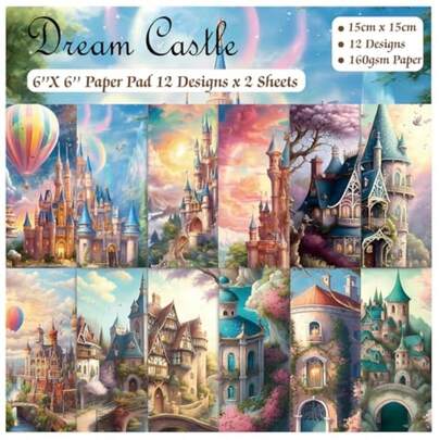 Vintage Decopodge Scrapbook Paper 24 Sheets 6*6 Single-Sided Patterned Cardstock Pads 160gsm For Junk Journal Decorative Crafts DIY Album Card Making Art Journaling