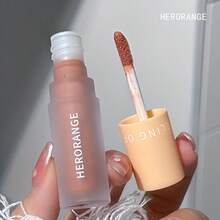 Lápiz labial líquido que cambia de color HERORANGE, 3 piezas/1 pieza, acabado mate de larga duración resistente al agua y a las manchas, tonos marrones, alta pigmentación, maquillaje multifuncional para labios y ojos - Multicolor - Ver 4