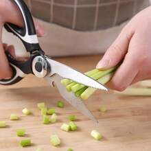 1pc Stainless Steel Heavy Duty Poultry Shears, Multifunctional Kitchen Food Scissors - Multicolor - View 13