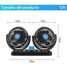Dual 360° Car Fan – Powerful Cooling System With Speed Adjustment, Low Noise And Adjustable Rotation - A - View 8