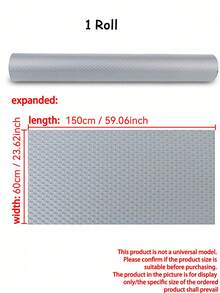 1 Roll Gray Polka Dot Kitchen Cabinet Liner, Non-Adhesive Drawer Mat, Non-Slip Refrigerator Pad, Waterproof EVA Fridge Liner, Easy Clean Placemats - Gray Dots - View 21