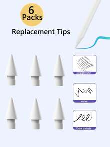 3/6/9pcs Replacement Nibs, Compatible With Apple Pencil 1st/2nd Generation, Nibs Compatible With IPad Pro Pencil 1st/2nd Generation - Multicolor - View 12