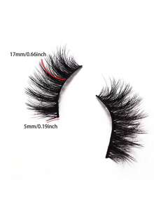 3 Pairs Of 17mm 8D Explosive False Eyelashes, With Full Fine Stripes Reflecting Brilliant Light - View 4