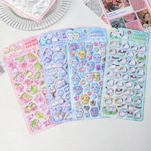 可爱3D立体浮雕贴纸，日式风格萌鸟，儿童手工装饰贴纸 - 彩色 - 查看 1