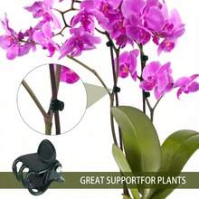 20 chiếc kẹp cây cảnh, kẹp cố định rau nhà kính, kẹp nhựa cố định dây leo lan, dùng để giữ chắc các loại cây leo và hoa. - màu xanh lá - Xem 4