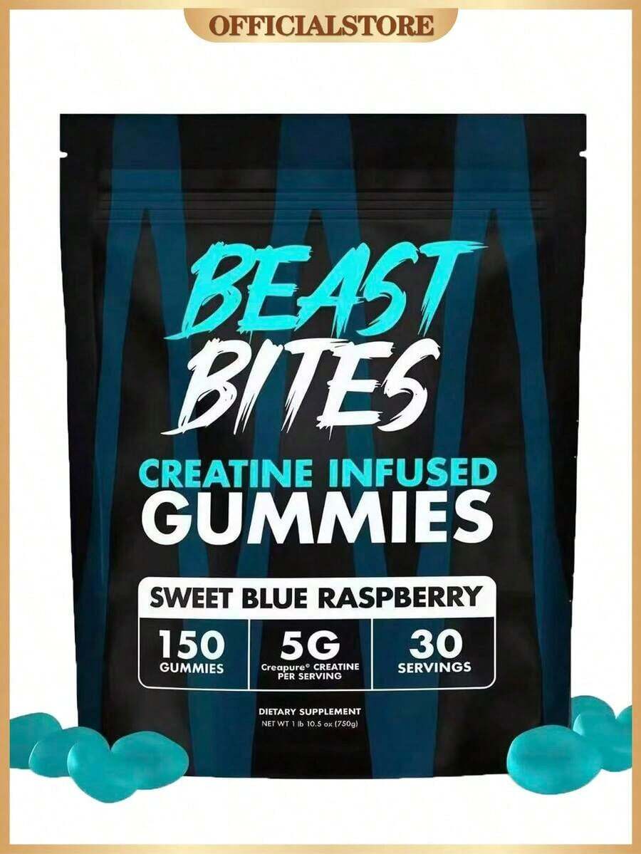 Creatine Infused Gummies - Beast Bites(Made With Creapure & NSF Certified For Sport) - Pack of 1 - 查看 1