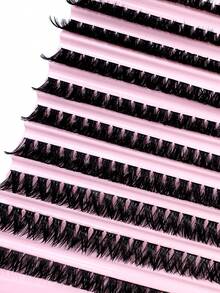 Bộ 200 sợi mi giả xoăn D-DD, kiểu Fairy Natural Premium - 80D - Tự làm tại nhà, kiểu Russian Volume, Cluster, Fluffy, Mixed Style - 10-16mm - Phù hợp cho người mới bắt đầu và có thể tái sử dụng, hiệu ứng lễ hội, quà tặng ngày lễ, dùng hàng ngày. - DD - Xem 2