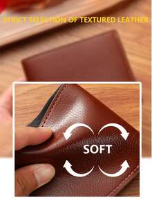 1-3pcs/Set Ultra-Thin Minimalist Bifold Wallet, Men's Short Wallet, Fashionable Black Wallet, Large Capacity Multi-Card Slots, Can Store Large Bills, Credit Cards, ID, Photos, Business & Casual Style, Ideal Gift For Men Or Partners, Fashionable For Young Men And Women "Luxury Business Short Wallet" - Multicolor - View 8