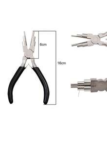 多功能DIY手动钳 - 一套包含弯嘴钳、尖嘴钳、迷你钳和珠宝工具 - 多色-1pc - 查看 6