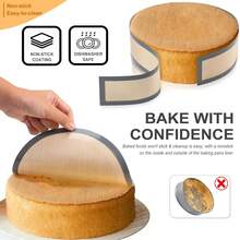 Khuôn nướng bánh mì tròn bằng silicon 9x5 inch, thảm nướng, chống dính và có thể tái sử dụng, dễ vệ sinh, viền silicon chống trượt, dụng cụ nướng có thể tái sử dụng cho nhà bếp và phòng ăn. - Xem 11